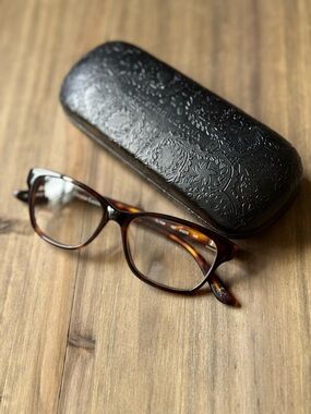 Christian Lacroix Tortoiseshell Eyeglasses Frames w/ Case 🤎